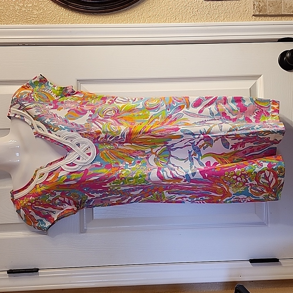 NWOT Lilly Pulitzer Brewster Dress Scuba to Cuba Women's Size S